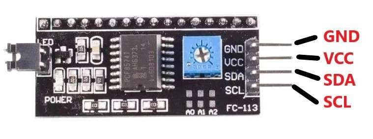 I2C Arduino Serial Module For LCD 16*2