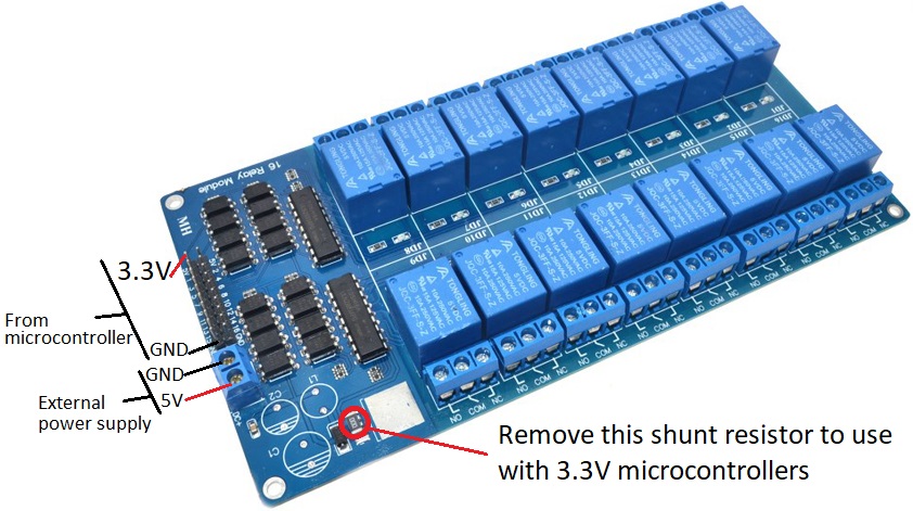 Relay Module 16 Channel 5V