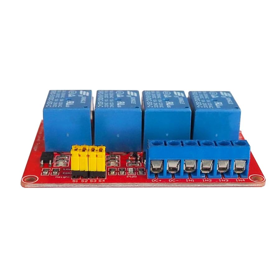 4 Output Relay Module Works on 5V Signal