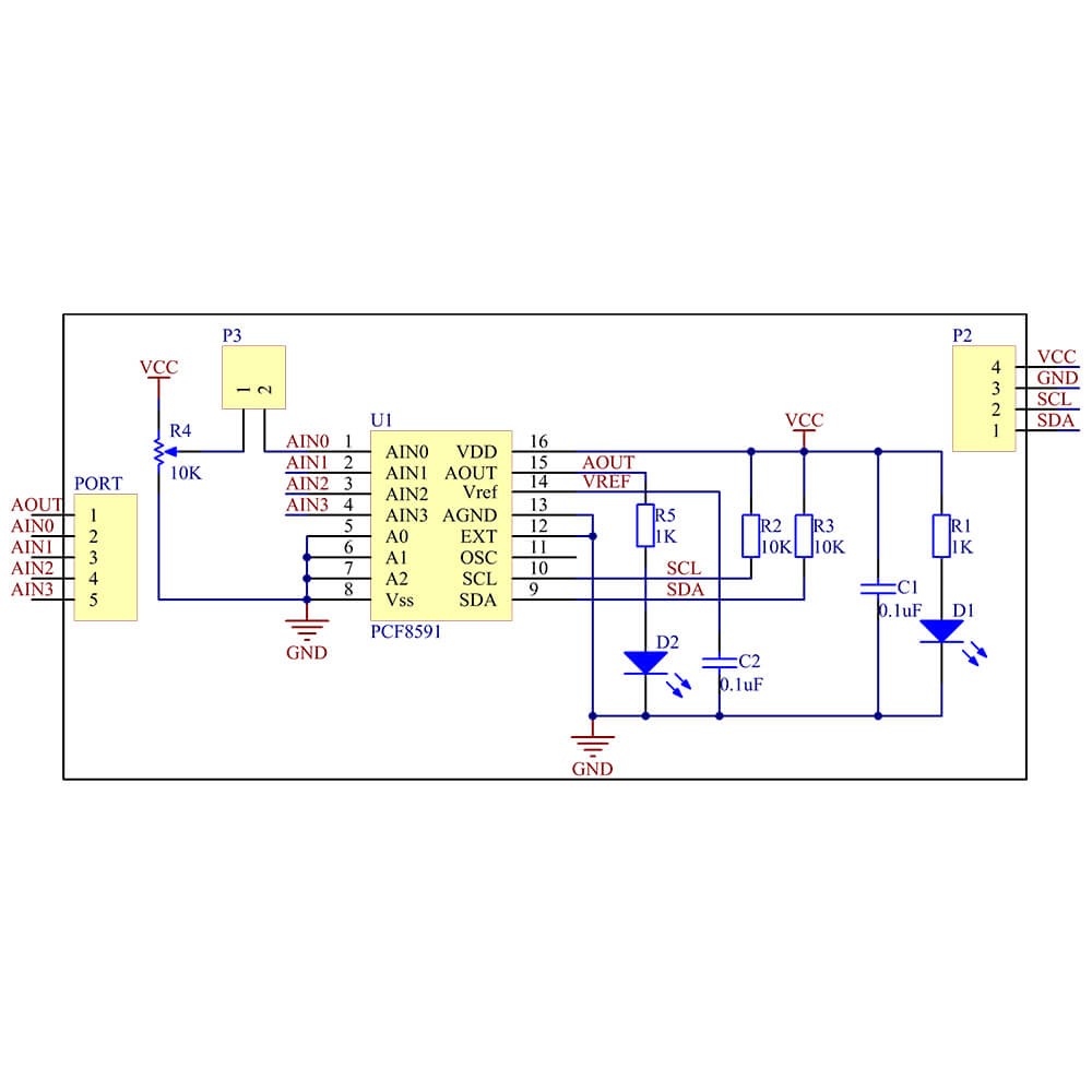 Sunfounder AD/DA Converter PCF8591