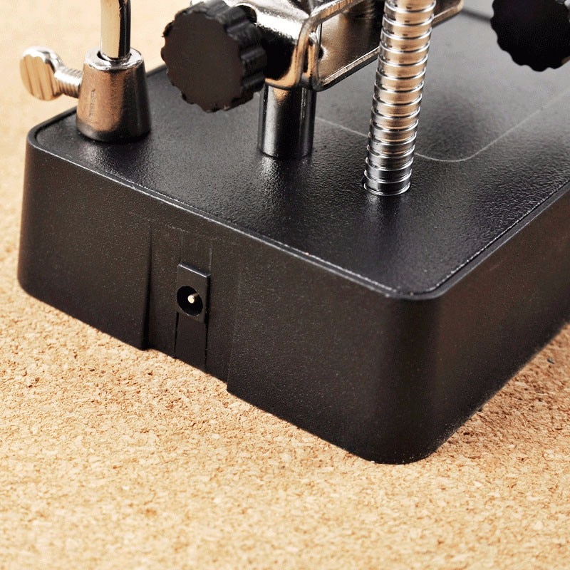 5 LED Auxiliary Clip Magnifier Soldering Stand AC/DC Interchangeable
