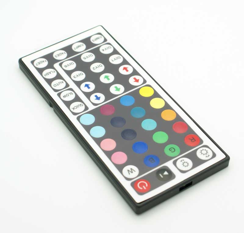 44-Key RGB LED Controller with IR Remote (12VDC)
