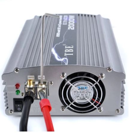 TBE 2000W Modified 12VDC To 220V AC Auto Power Inverter 20Amps With Power Cord Adapter Charger Plug