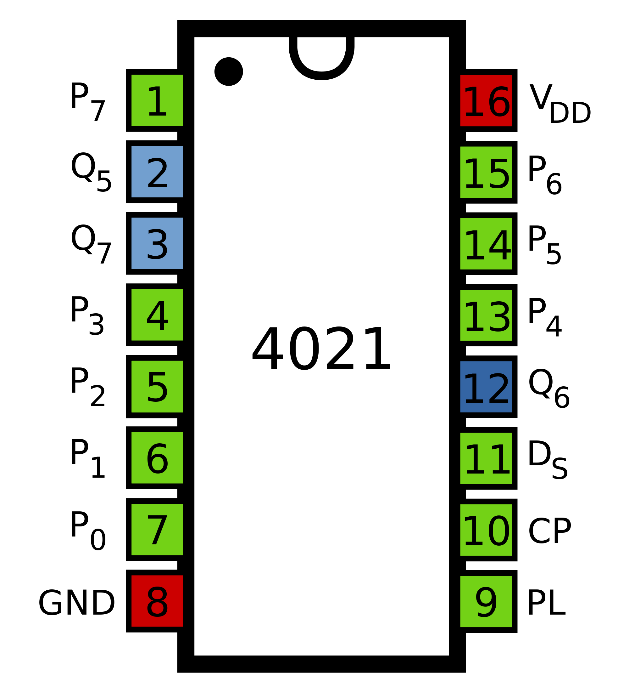 4021 DIP 8-Bit Static Shift Register - Image 2