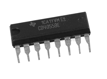 4055 DIP BCD-To-7-Segment Decoder / Driver With "Display-Frequency" Output
