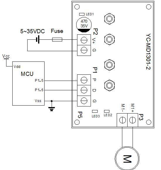 10A Single Channel DC Motor Drive Board 350W