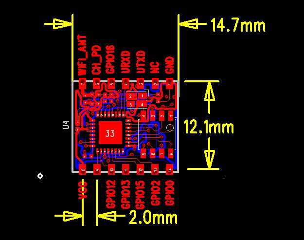 ESP8266 ESP-04 Wifi Transceiver Wireless Module