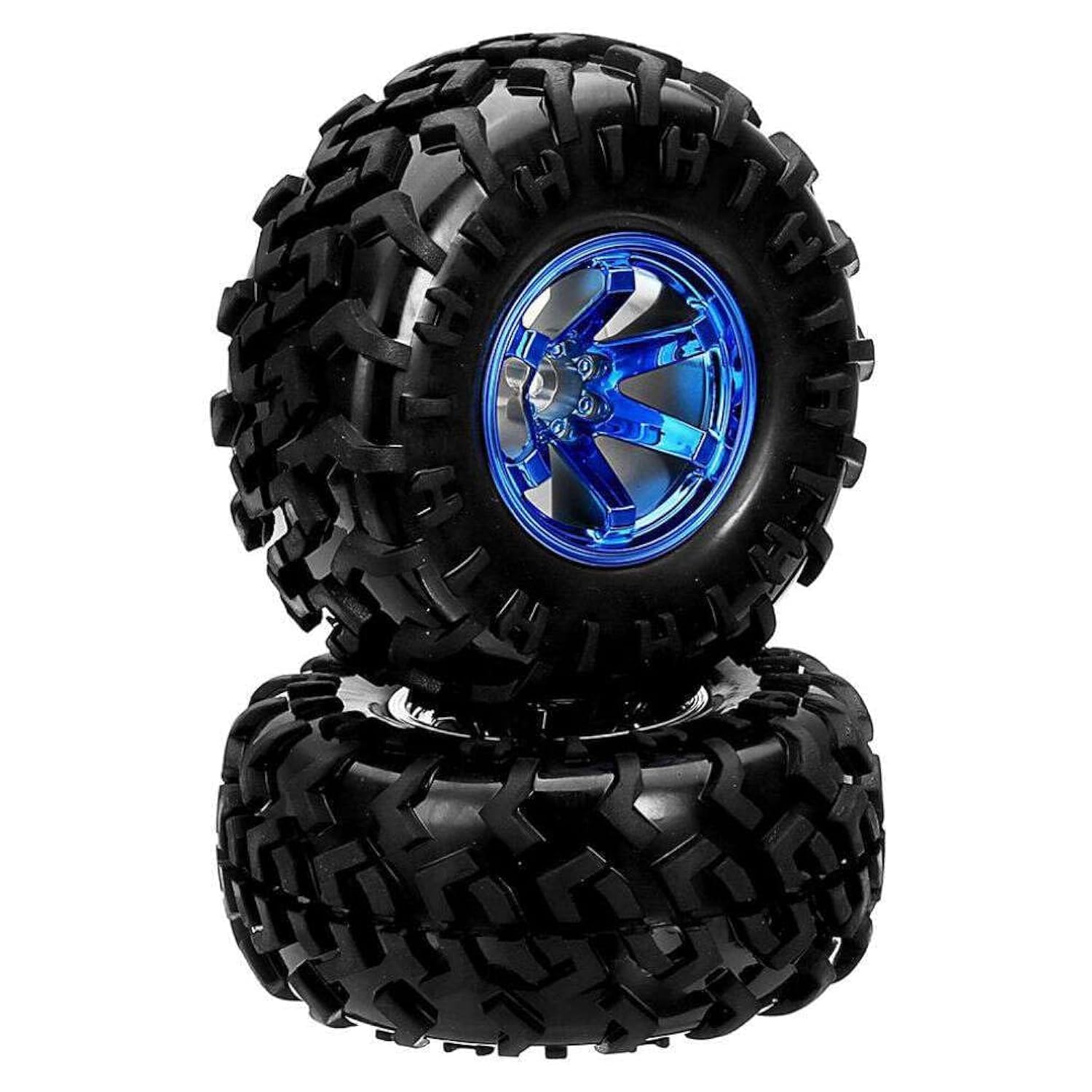 package of 2 Wheel 130mm + Metal Coupler 4mm