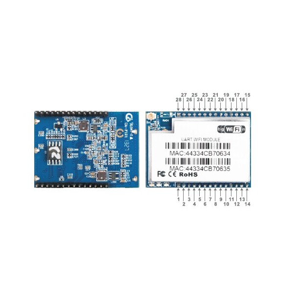 Uart Wifi Module With Ceramic Antenna Hlk-Rm04