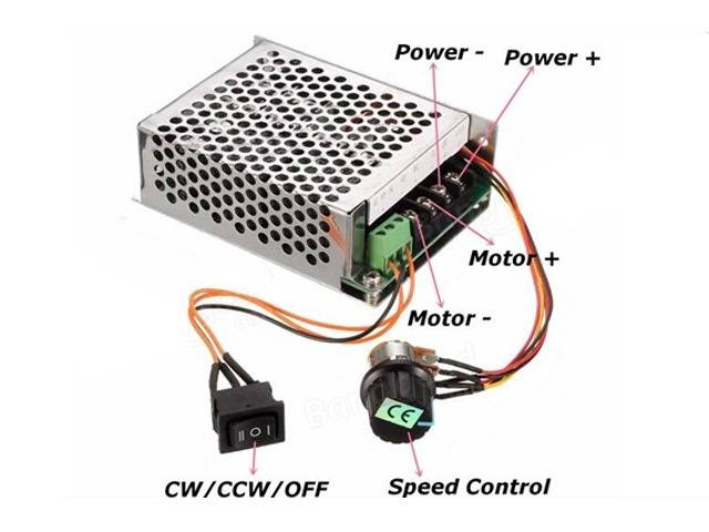 PWM DC Motor Speed Regulator Controller Switch DC with FW