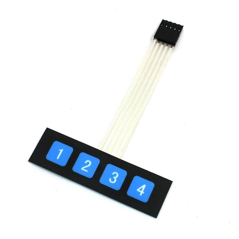 1x4 Keypad - Membrane Switch Keyboard - Image 2