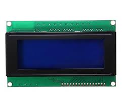 Character LCD 4x20 with large digits and blue backlight