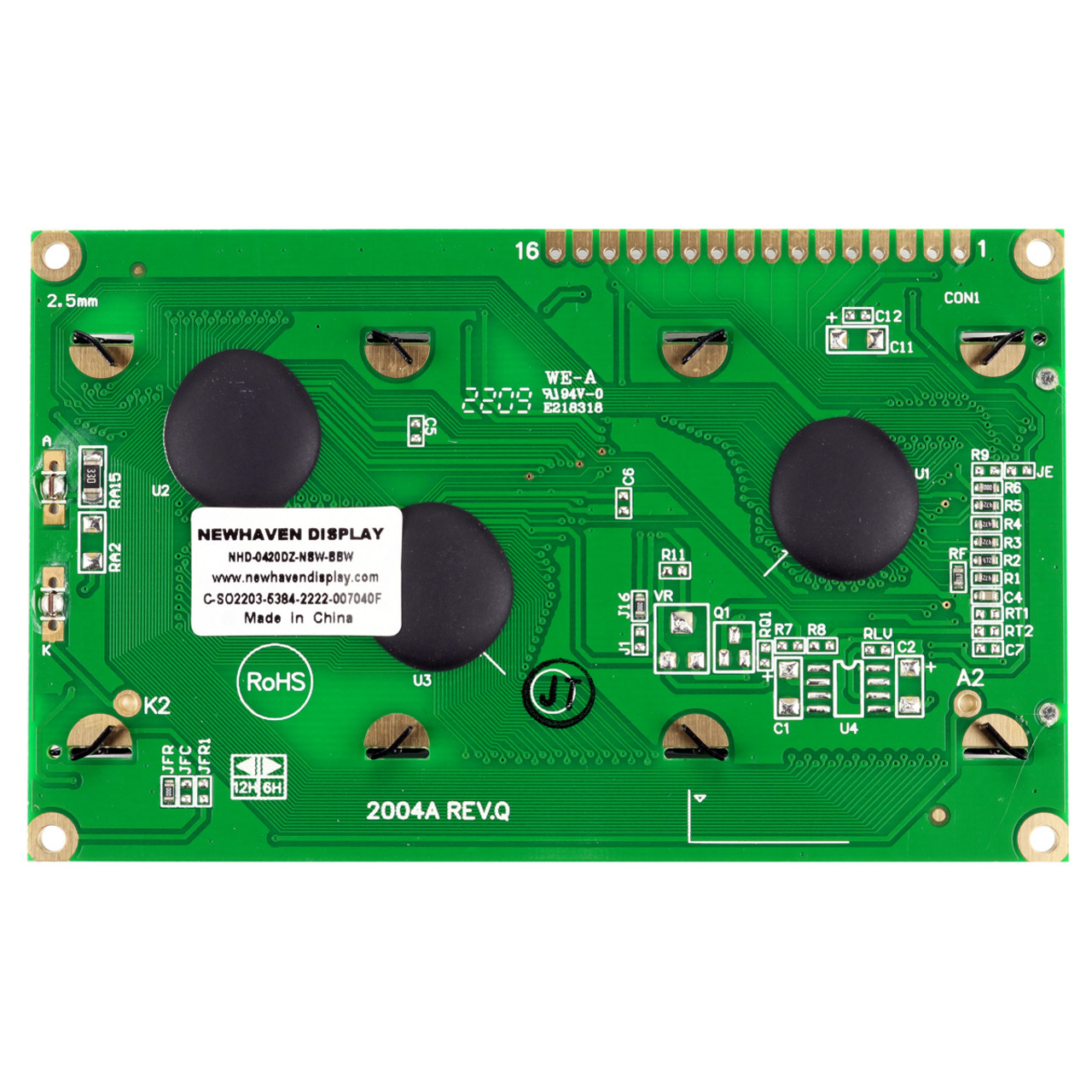 Character LCD 4x20 with large digits and blue backlight