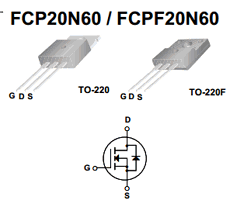 FQA20N60 N-Channel MOSFET Transistor 600V, 20A TO-3PN - Image 2