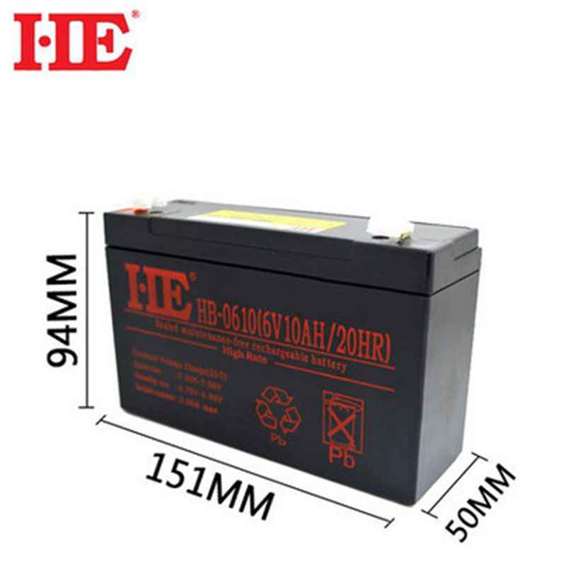 Lead Acid Rechargeable Battery 6V 10Ah