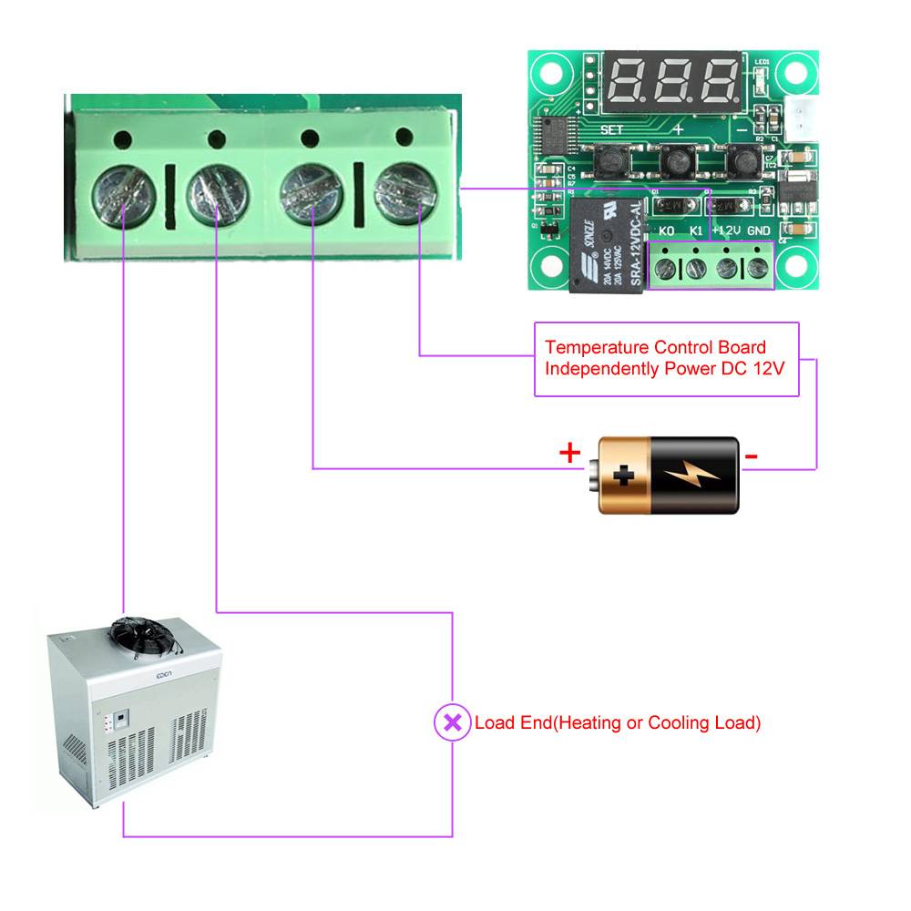 W1209 Thermostat Switch Plate High-precision Digital Temperature Control