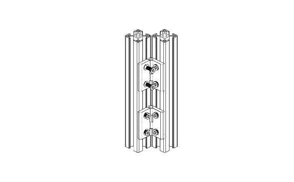 Zinc Alloy Hinge for 3030 Aluminum Profile - Image 10