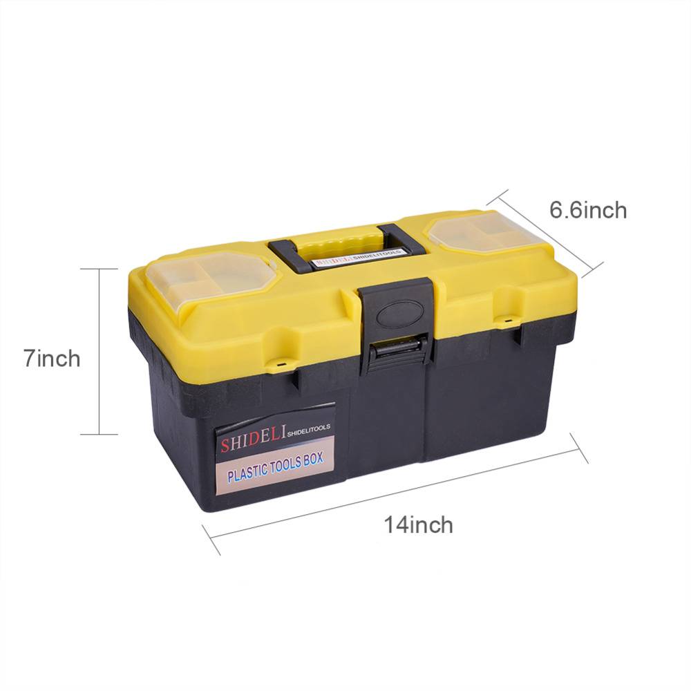 14 Inch Hand Carry Lockable Storage Tool Box
