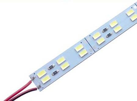 1M SMD5730 12V Cool White Double Row Rigid Led Strip Light 144 Leds/m