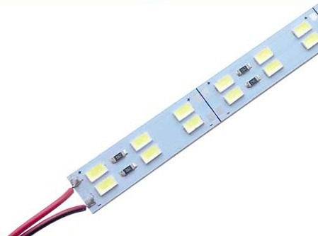 1M SMD5730 12V Warm White Double Row Rigid Led Strip Light 144 Leds/m