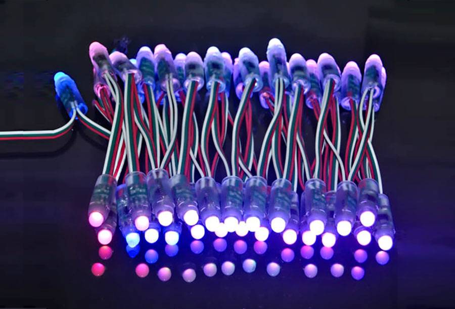 5V 12mm Pixel LED RGB Full Color UCS1903 - 50 LEDs