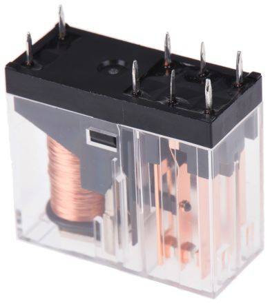 Omron DPDT Non-Latching Relay PCB Mount 12V dc Coil 5A