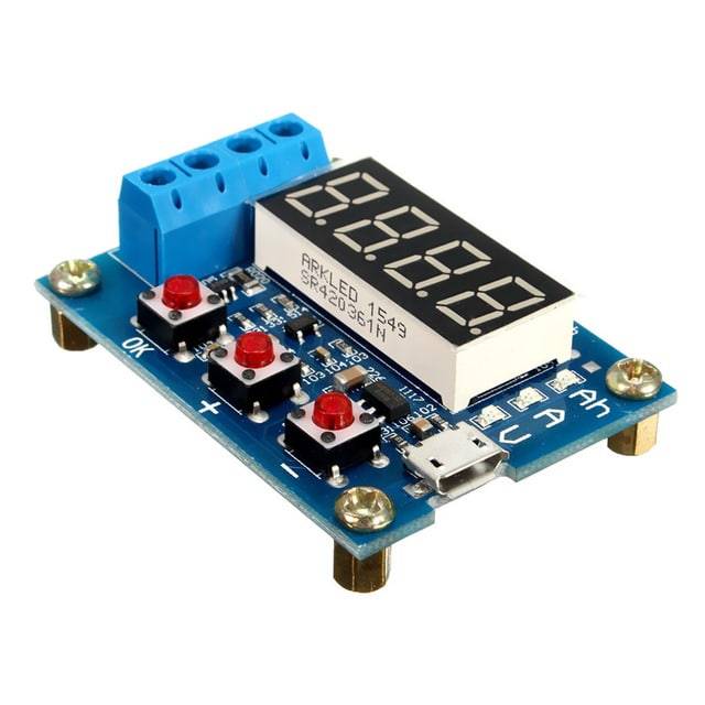 1.2v 12v ZB2L3 18650 Li-ion Lithium Battery Capacity Tester + Resistance Lead-acid Battery Capacity Meter Discharge Tester