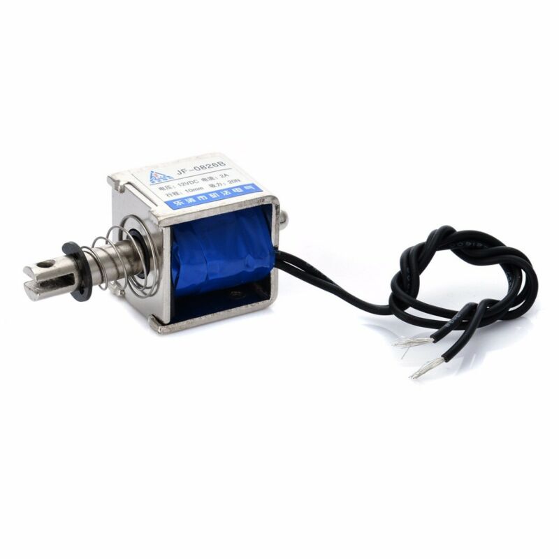 JF-0826B Push Action Type Electric Linear Solenoid 12Vdc - Image 2