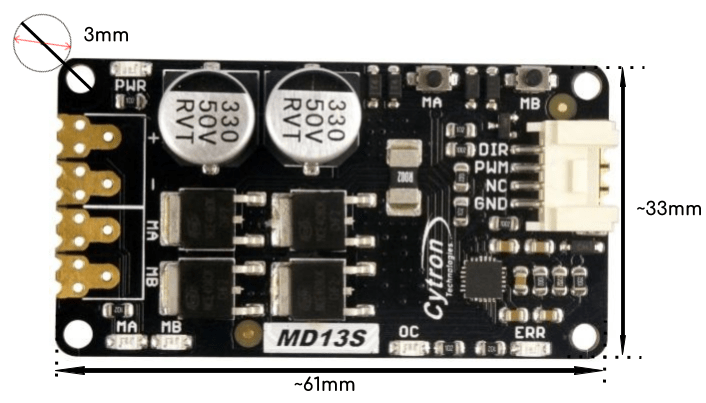 Cytron 13Amp 6V-30V DC Motor Driver