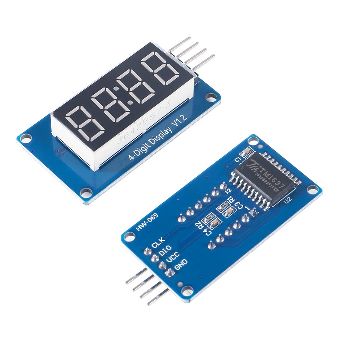 HW-069 4 Digits 7 Segment Display Module with 0.36Inch Time Clock TM1637 Driver