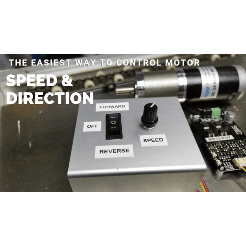 10Amp 7V-30V Potentiometer & Switch Control DC Motor Driver MD10-POT