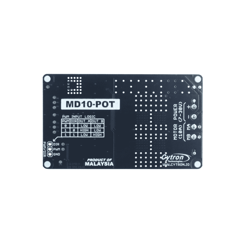10Amp 7V-30V Potentiometer & Switch Control DC Motor Driver MD10-POT