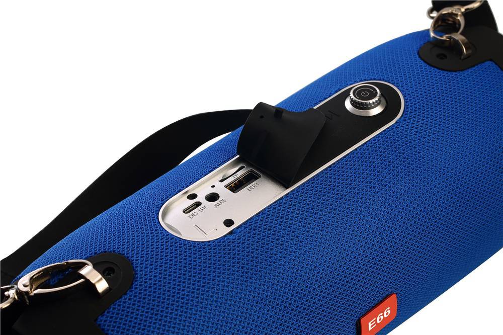 Portable Wireless Bluetooth Speaker With Handle KMS-E66 - Blue