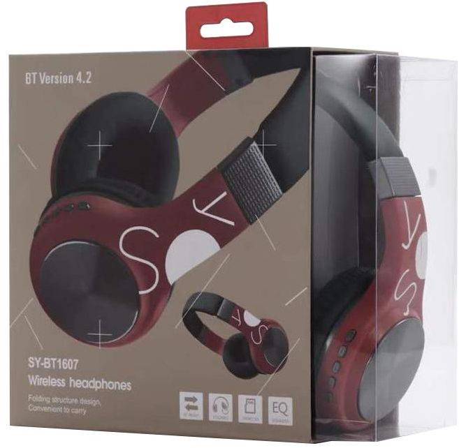 SY - BT1607 Wireless Bluetooth Headset - Brown/Black