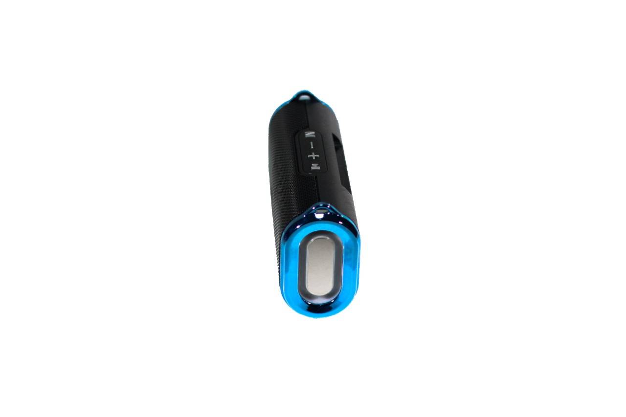 Portable Wireless High Quality Bluetooth Speaker S-11 with USB and TF Card Slot with LED light and handle - Blue
