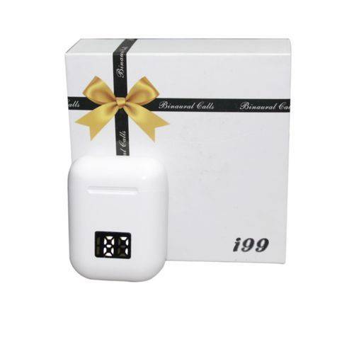 i99 TWS New Wireless Bluetooth Earbuds LED Digital Display 5.0 Bluetooth Headphone Stereo Headset - White