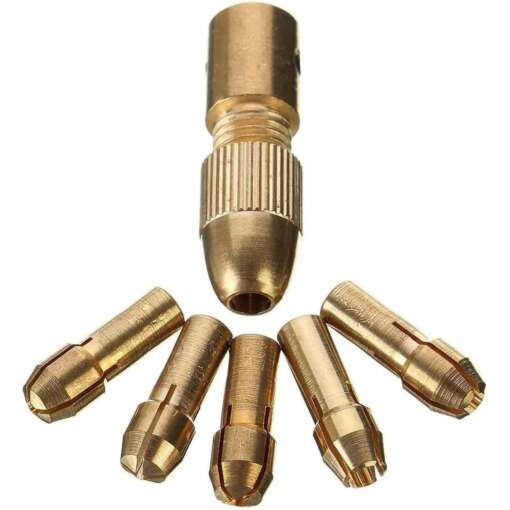 Mini Drill Accessories Drill Chucks Set 0.5-3mm Adapter Fits 2.3mm Motor Shaft