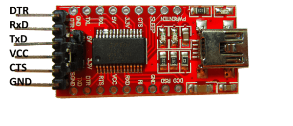 USB mini to TTL FTDI Board Module FT232RL Switchable 3.3V/5V