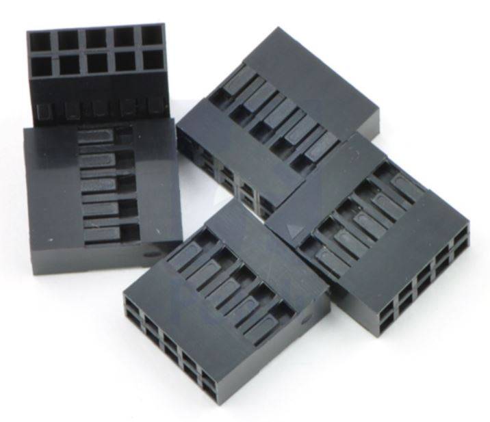 2x5 Pin Header Connector Housing For Dupont Wire Jumper Compact
