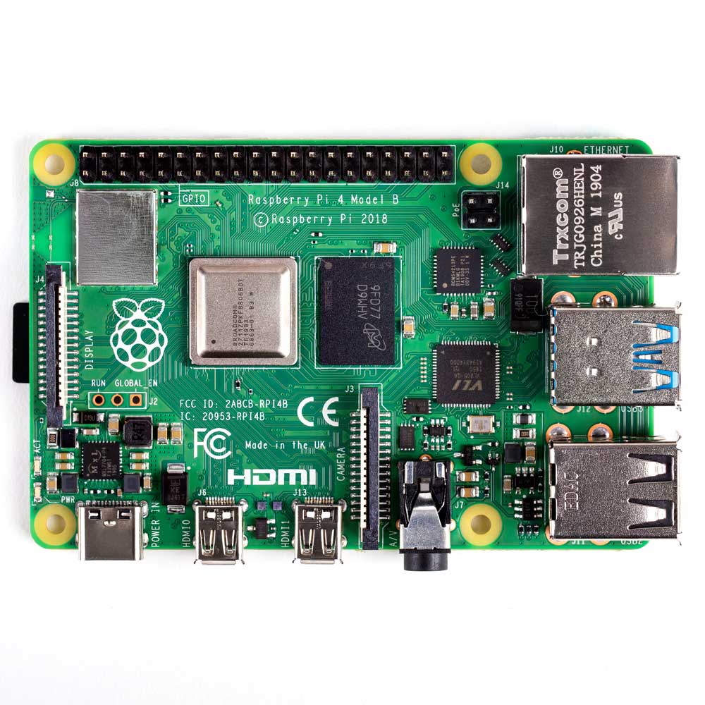 Raspberry Pi 4 Computer Model B – 4GB RAM – Made in UK