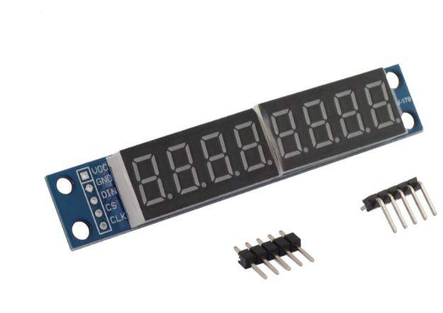8 Digit Seven Segment Display Module with MAX7219