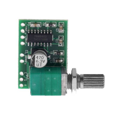 PAM8403 Audio Amplifier With Volume Control