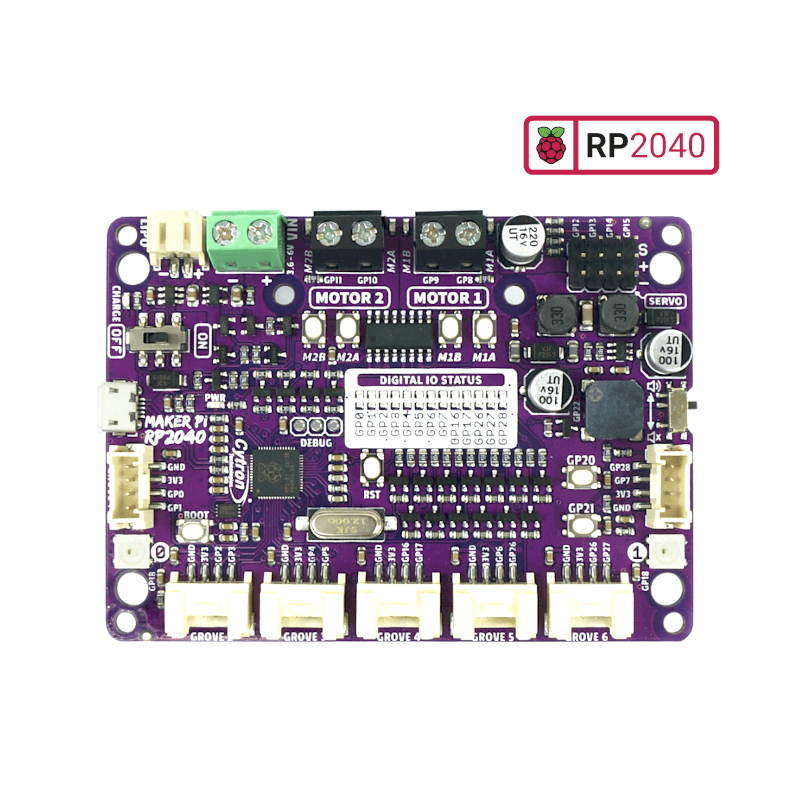 Maker Pi RP2040 : Simplifying Robotics with Raspberry Pi® RP2040 MAKER-PI-RP2040