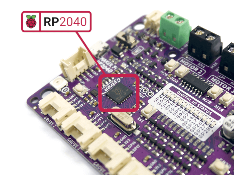 Maker Pi RP2040 : Simplifying Robotics with Raspberry Pi® RP2040 MAKER-PI-RP2040