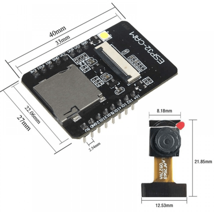 ESP32 CAM WIFI Bluetooth with Camera Module OV2640