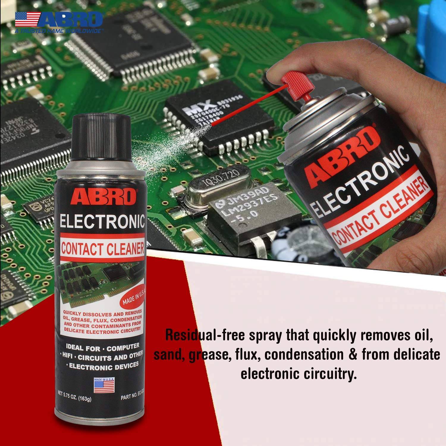 ABRO EC-533 Electronic Contact Cleaner