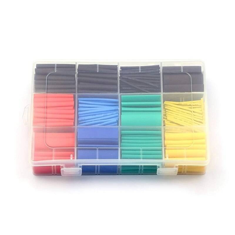 530 Pcs Heat Shrink Tubing Insulation Shrinkable Tube Assortment