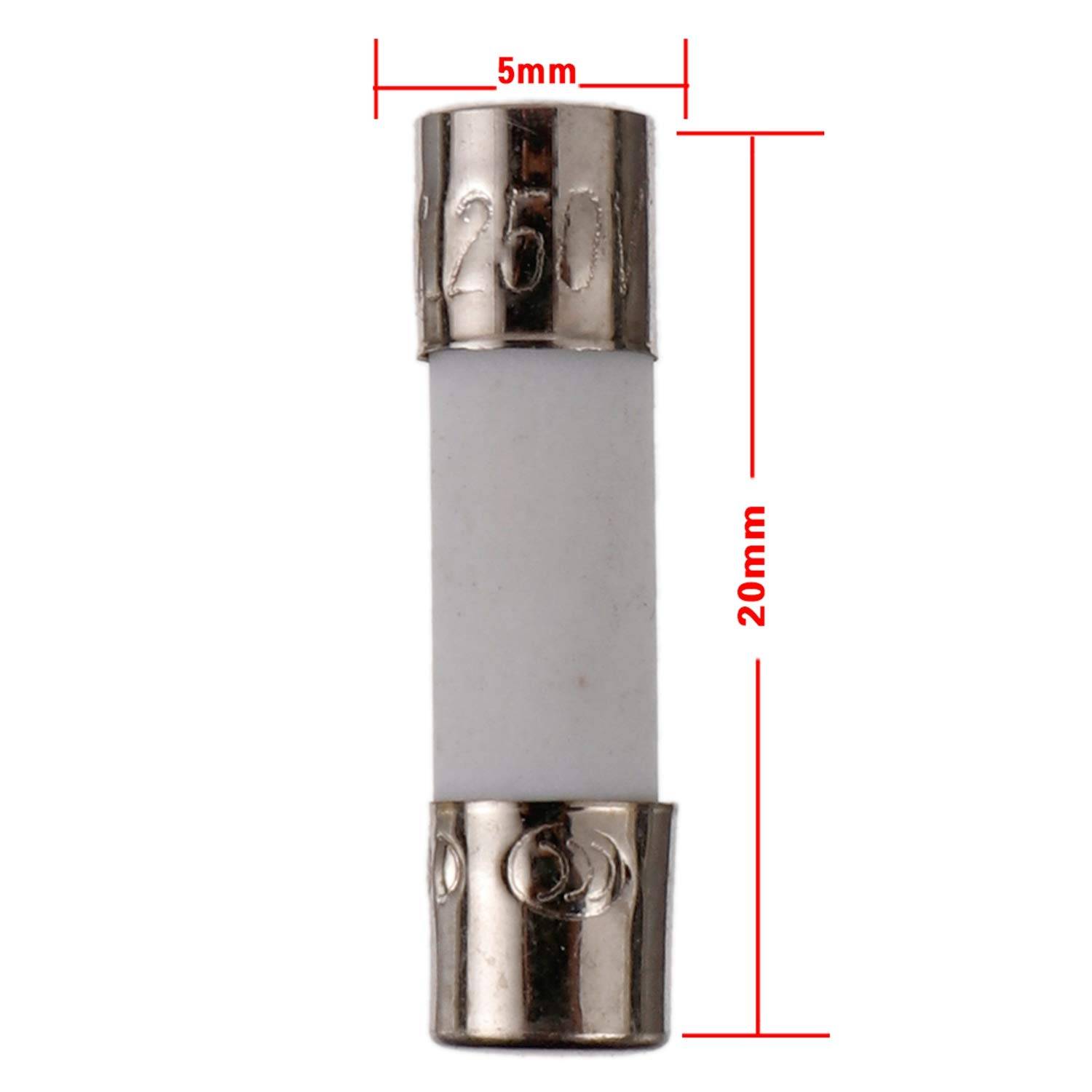 Ceramic Fuse 15A -250V (Size 5x20mm) - Image 2