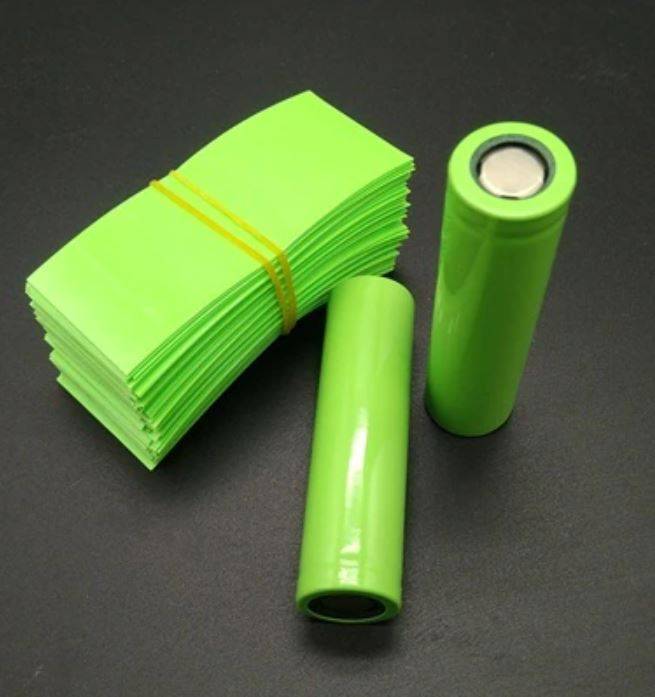 PVC Heat Shrink Tube For 18650 Battery (GREEN)