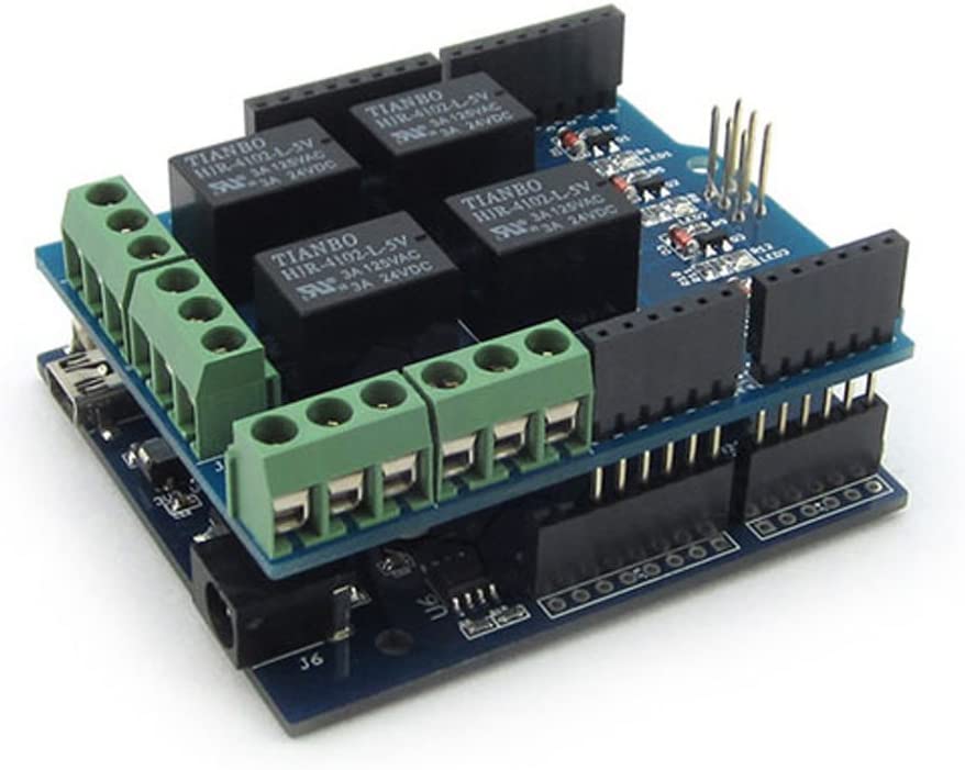 4 Channel 5V Relay Module Board Shield for Arduino